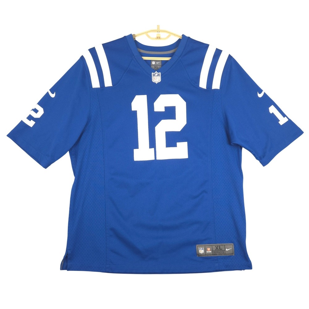Indianapolis Colts Andrew Luck 12 NFL Nike On Field Royal‎ Blue Jersey XL Men